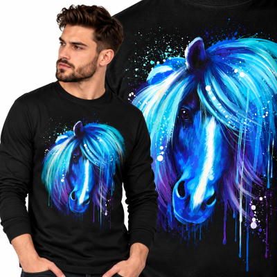 LONGSLEEVE ZWIERZĘTA  KOŃ